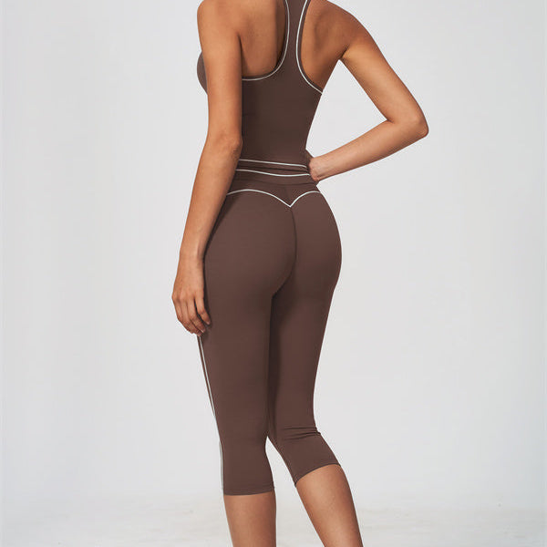 The Amara Tank Top Capri Leggings 2-Piece Set