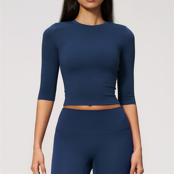 The Natalia Half-Sleeve Top Leggings 2-Piece Set