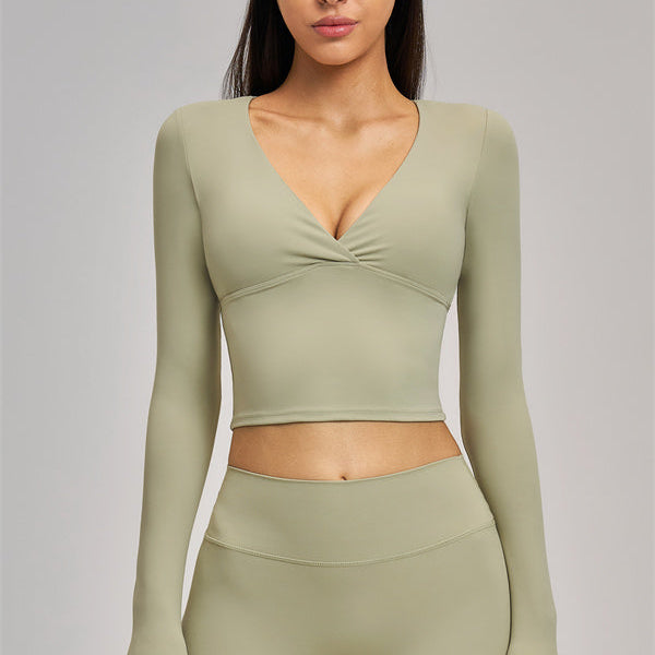 The Swoon Long Sleeve Crop top Shorts 2-Piece Set