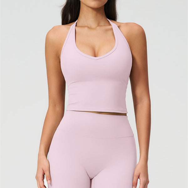 The Twirl Halter Tank Top Capri Leggings 2-Piece Set