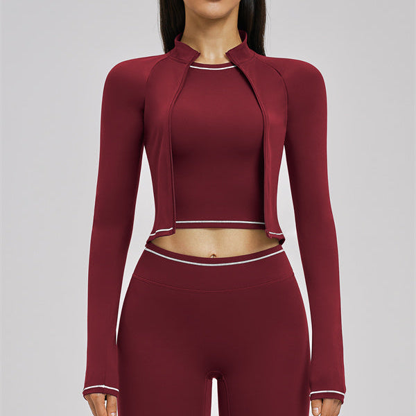 The Unbound Jacket Crop Top Leggings 3-Piece Set
