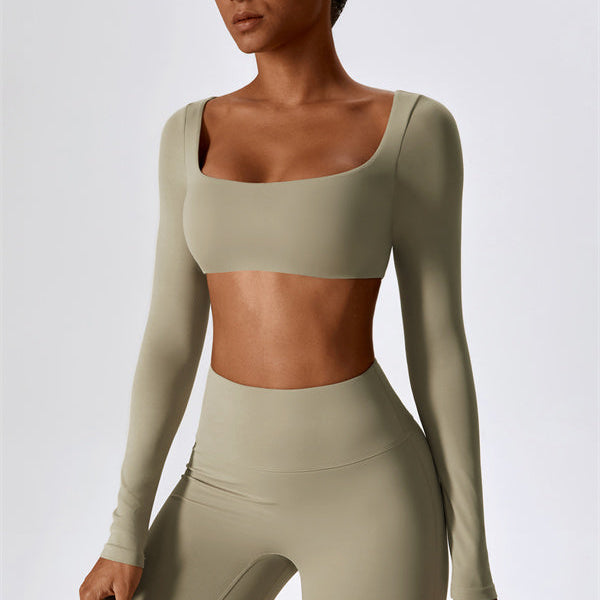 The Lily Belle Crop Top Flared Leggings 2-Piece Set