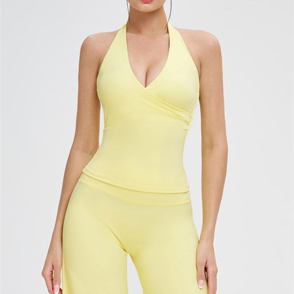 The Stride Crop Top Straight Leg Pants 2-Piece Set