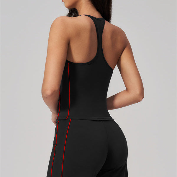 The Breathe Crop Top Straight Leg Pants 2-Piece Set