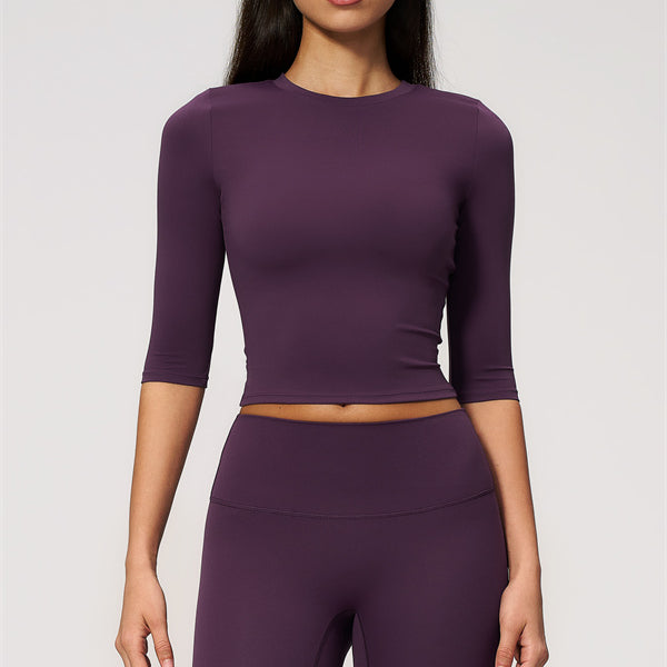 The Natalia Half-Sleeve Top Leggings 2-Piece Set