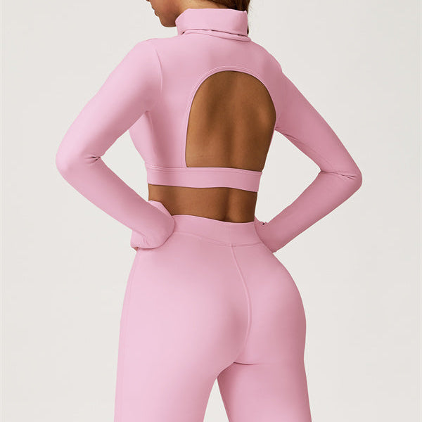The Axis Crop Top Flared Leggings 2-Piece Set