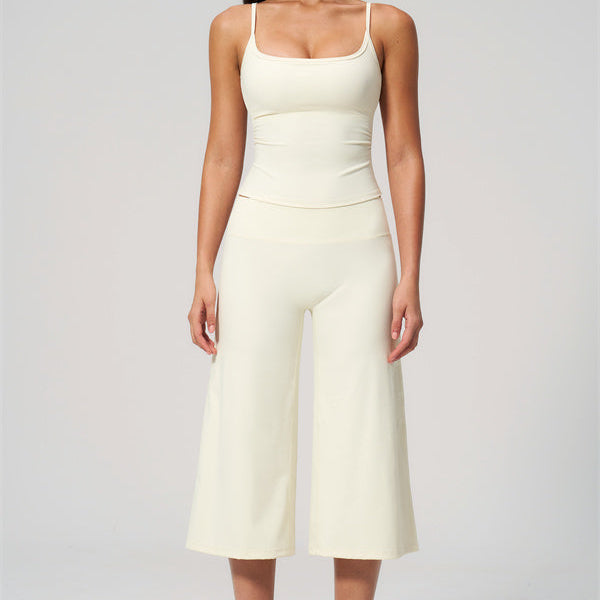 The Nexus Tank Top Wide-Leg Crop 2-Piece Set