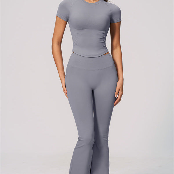 The Velvetine T-shirt Flared Leggings 2-Piece Set