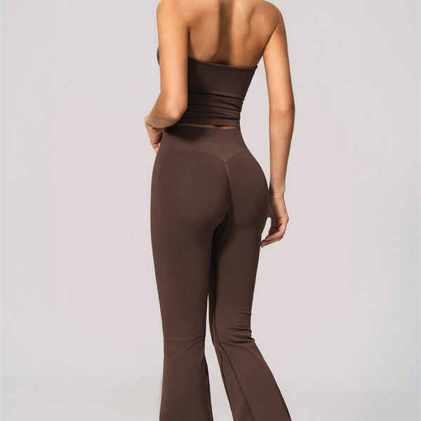 The Velvetine Tank Top Flared Leggings 2-Piece Set