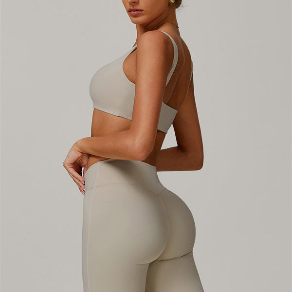 The Halo Sports Bra Flared Leggings 2-Piece Set