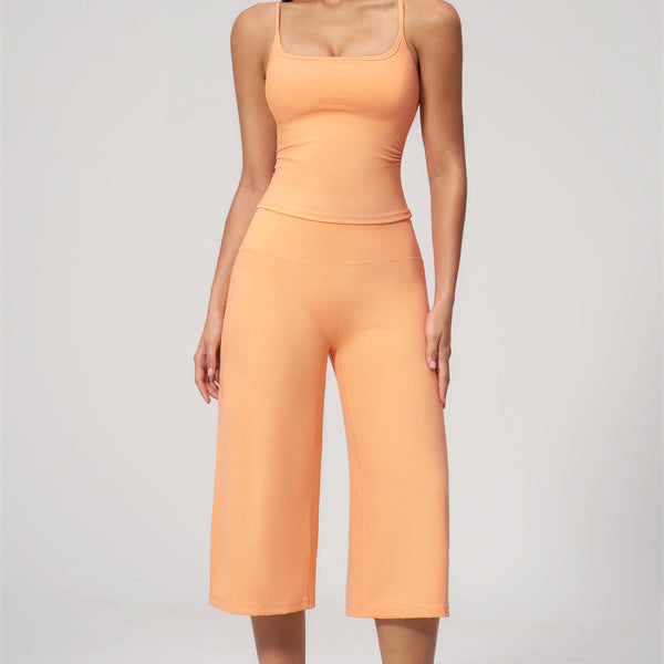 The Nexus Tank Top Wide-Leg Crop 2-Piece Set