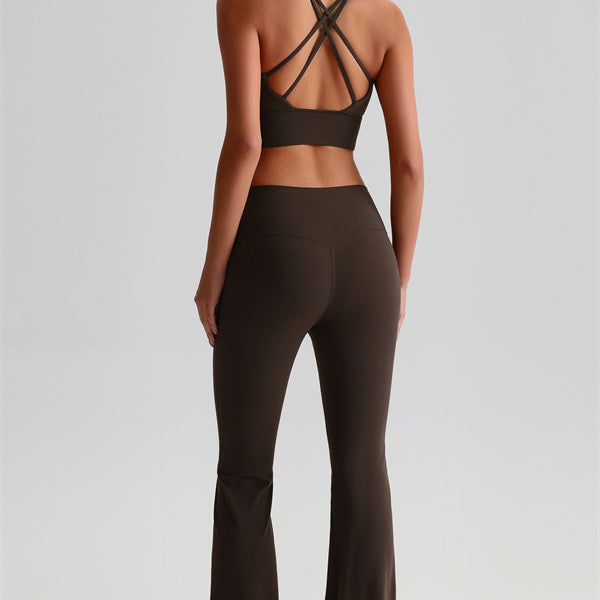 The Brave Sports Bra Flared Leggings 2-Piece Set