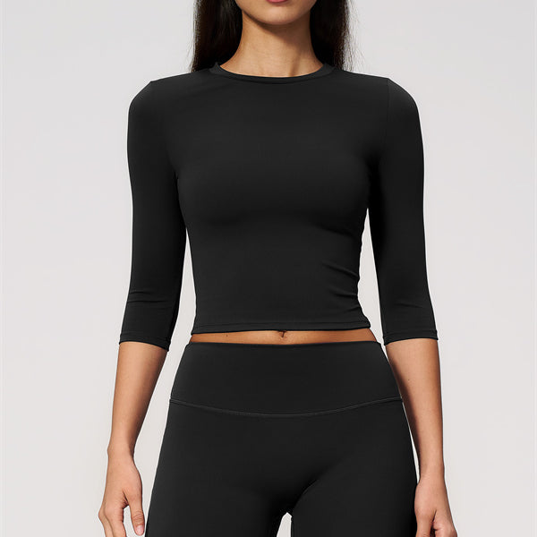 The Natalia Half-Sleeve Top Straight Leg Pants 2-Piece Set
