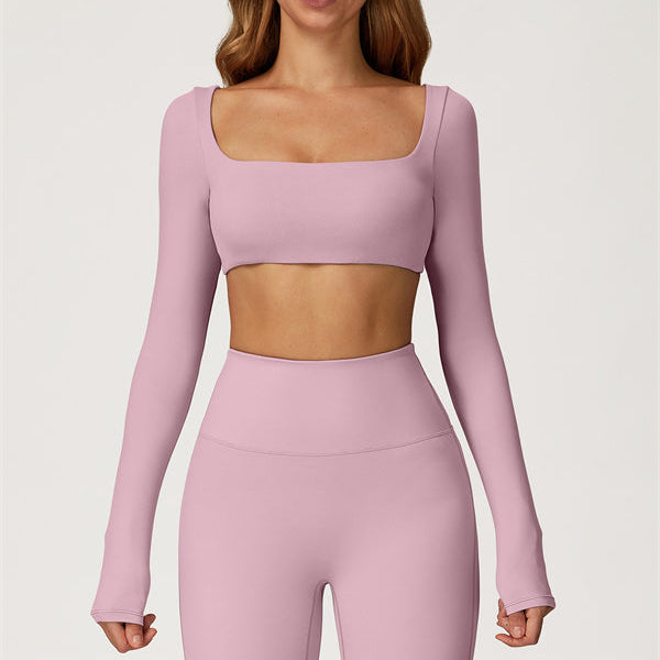 The Lily Belle Crop Top Flared Leggings 2-Piece Set