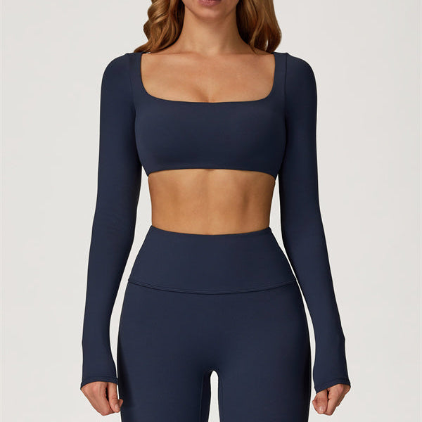 The Lily Belle Crop Top Flared Leggings 2-Piece Set