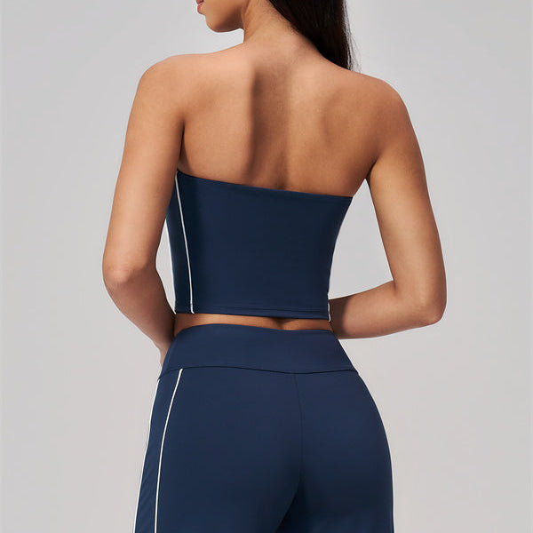 The Breathe Tube Top Straight Leg Pants 2-Piece Set