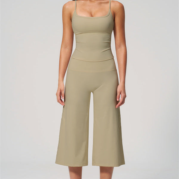 The Nexus Tank Top Wide-Leg Crop 2-Piece Set