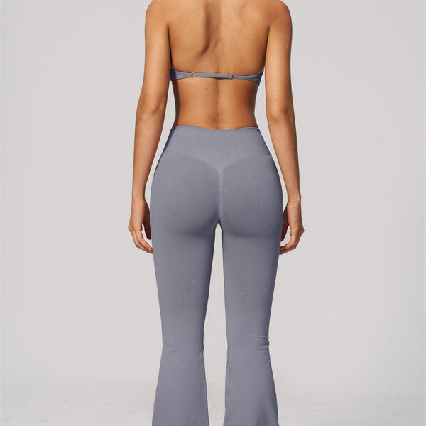 The Velvetine Sports Bra Flared Leggings 2-Piece Set