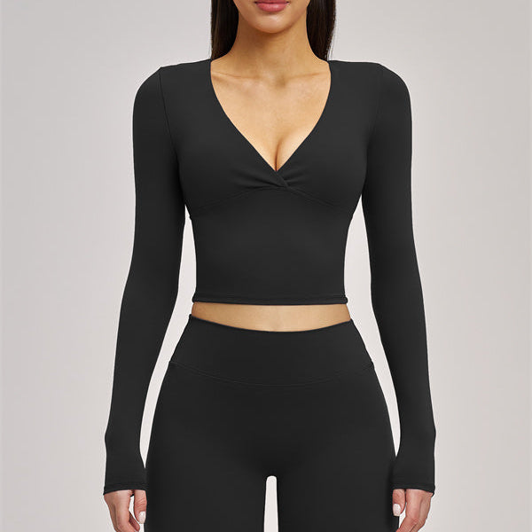 The Swoon Long Sleeve Crop top Flared Leggings 2-Piece Set