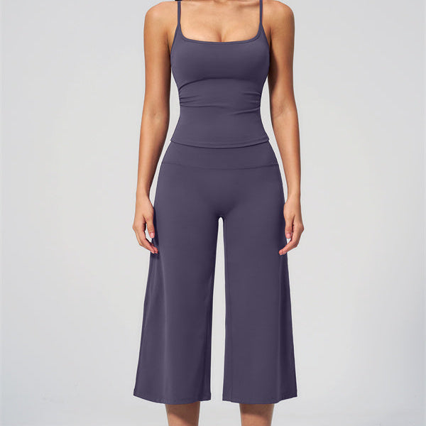 The Nexus Tank Top Wide-Leg Crop 2-Piece Set