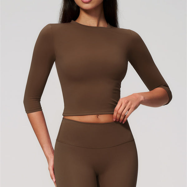 The Natalia Half-Sleeve Top Leggings 2-Piece Set