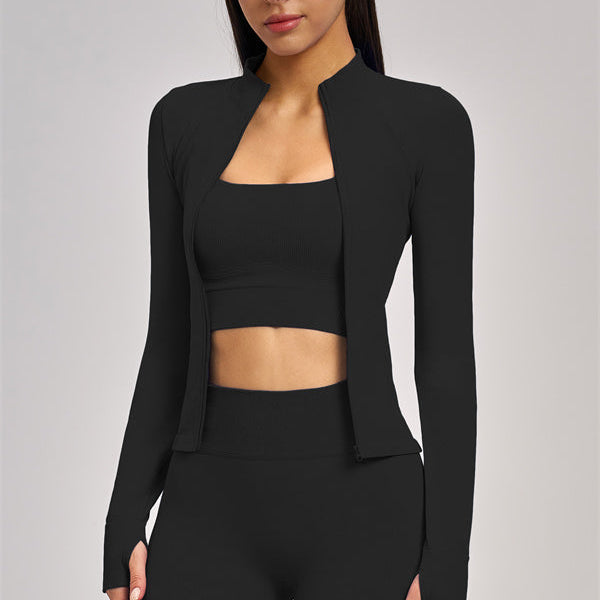 The Vision Jacket Sports Bra Shorts 3-Piece Set