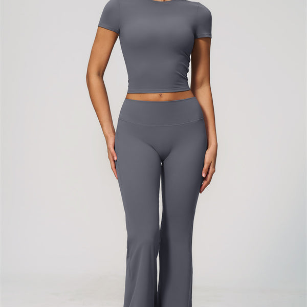 The Zura T-shirt Flared Leggings 2-Piece Set