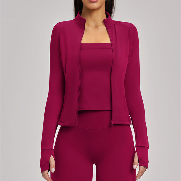 The Swoon Jacket Tank Top Flared Leggings 3-Piece Set
