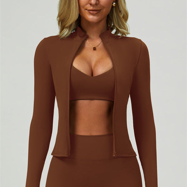 The Elixir Jacket Sports Bra Shorts 3-Piece Set