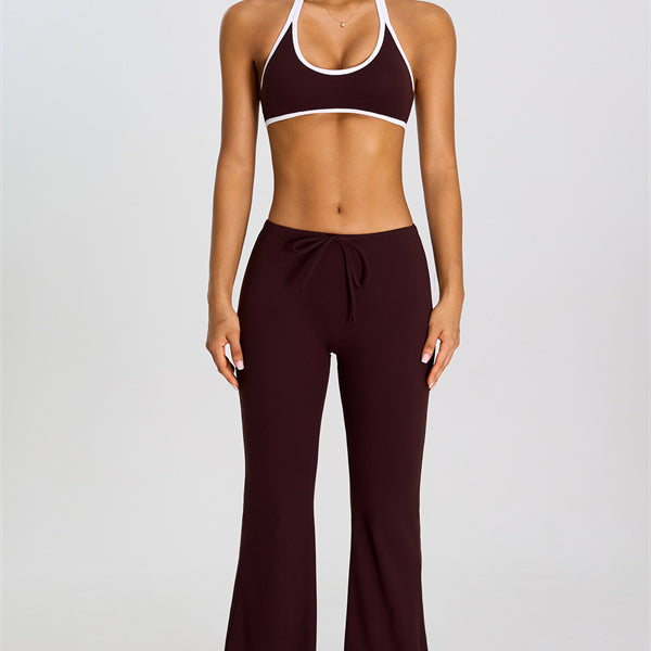 The Mode Sports Bra Flared Leggings 2-Piece Set