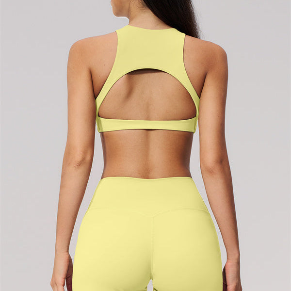 The Twirl Open Back Sports Bra Straight Leg Pants 2-Piece Set