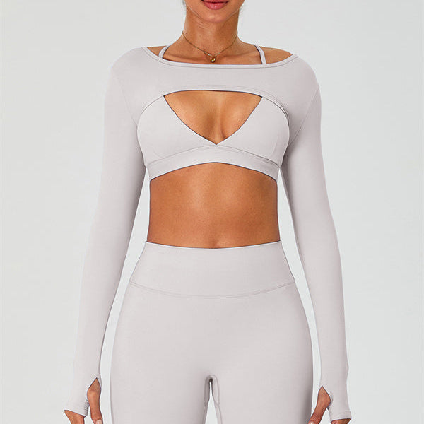 The Ember Sports Bra Crop Top Leggings 3-Piece Set