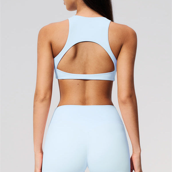 The Twirl Open Back Sports Bra Straight Leg Pants 2-Piece Set