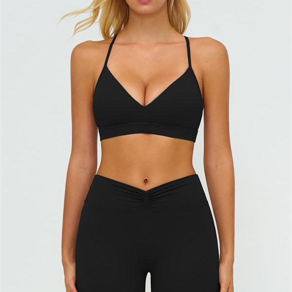 The Lushness Y-Back Sports Bra Flared Leggings 2-Piece Set