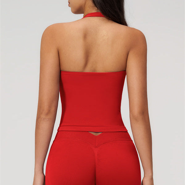 The Empower Halter Crop Top Shorts 2-Piece Set