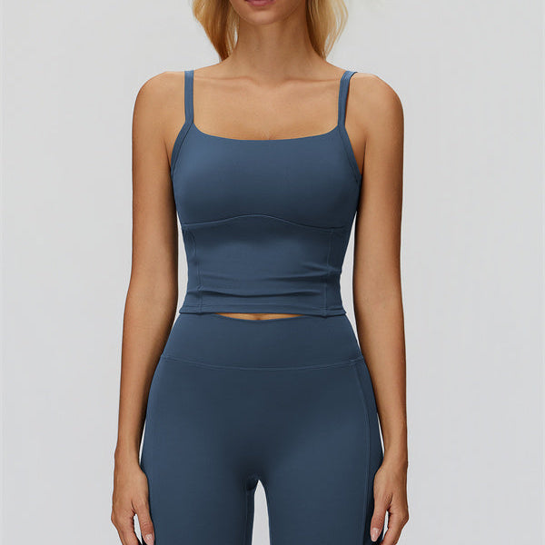 The Fyra Crop Tank Flared Leggings 2-Piece Set