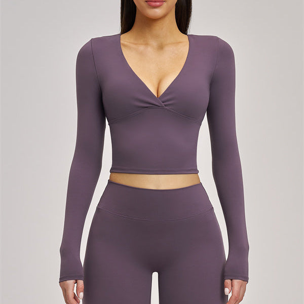 The Swoon Long Sleeve Crop top Flared Leggings 2-Piece Set