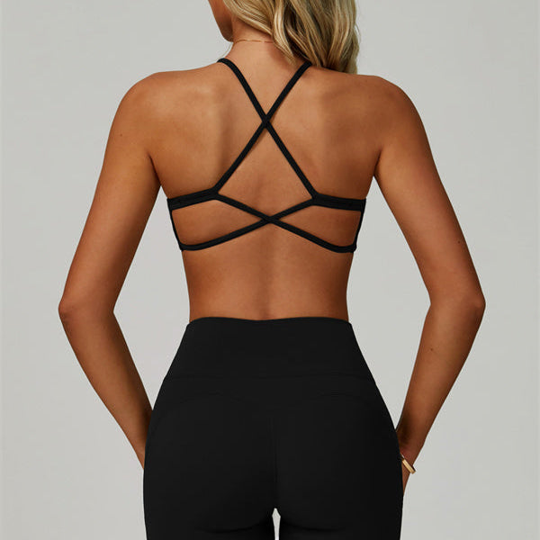 The Bold Cross Back Sports Bra Leggings 2-Piece Set