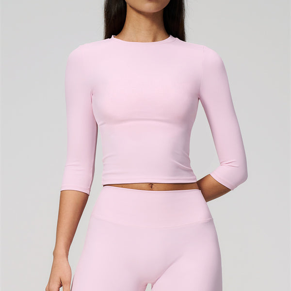 The Natalia Half-Sleeve Top Straight Leg Pants 2-Piece Set