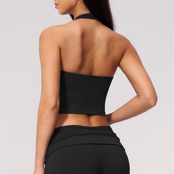The Twirl Wide Strap Halter Crop Top Shorts 2-Piece Set