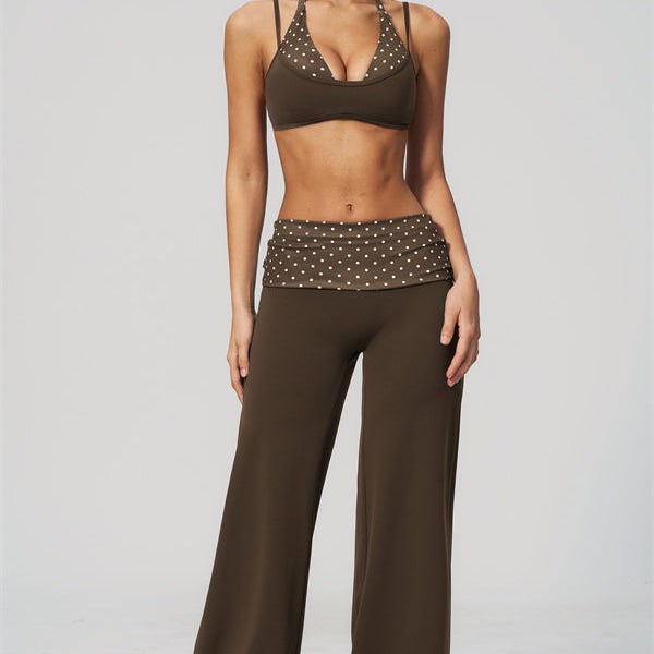 The Enliven Sports Bra Straight Leg Pants 2-Piece Set