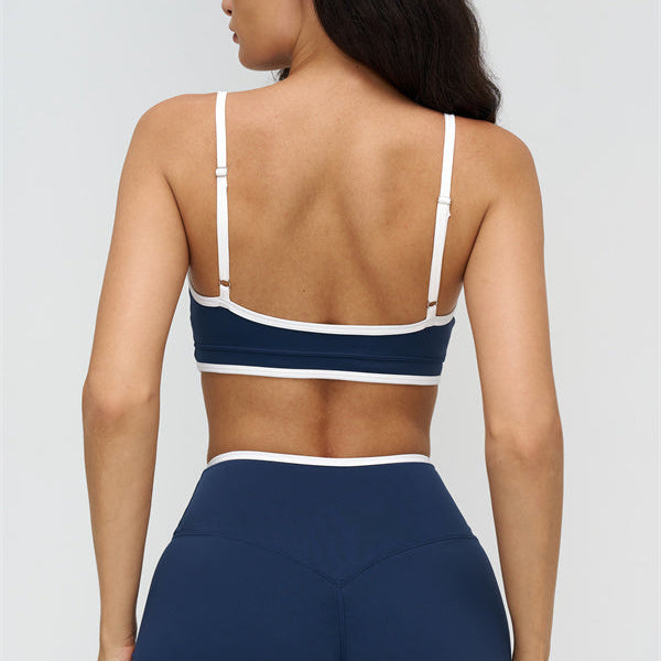 The Crave Contrast Sports Bra Shorts 2-Piece Set