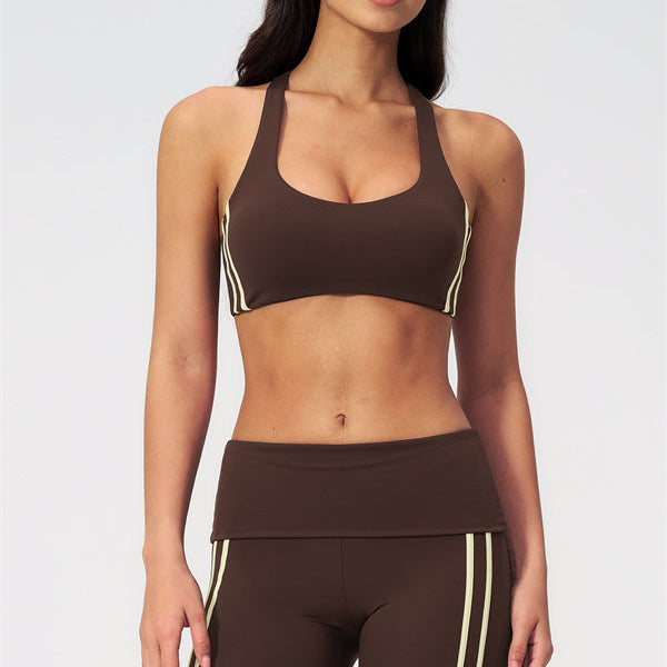 The Evoke Racerback Sports Bra Capri Leggings 2-Piece Set