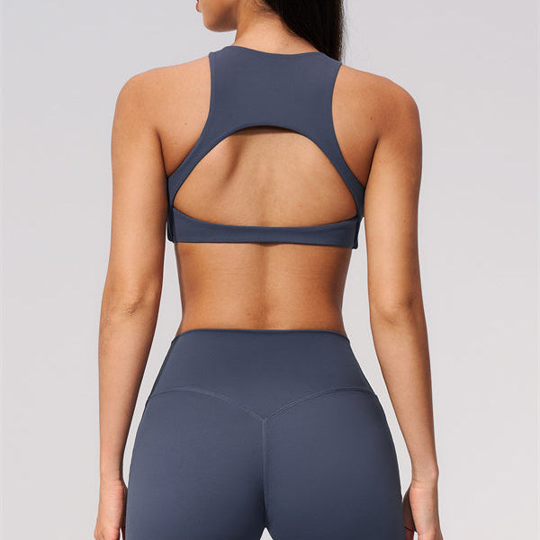 The Twirl Open Back Sports Bra Straight Leg Pants 2-Piece Set