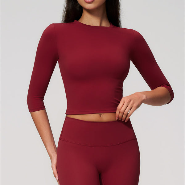 The Natalia Half-Sleeve Top Leggings 2-Piece Set