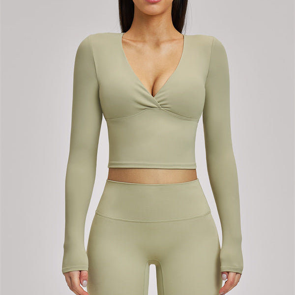The Swoon Long Sleeve Crop top Leggings 2-Piece Set