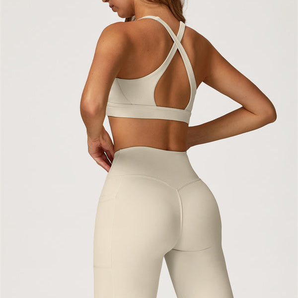 The Glacier Sports Bra Flared Leggings 2-Piece Set