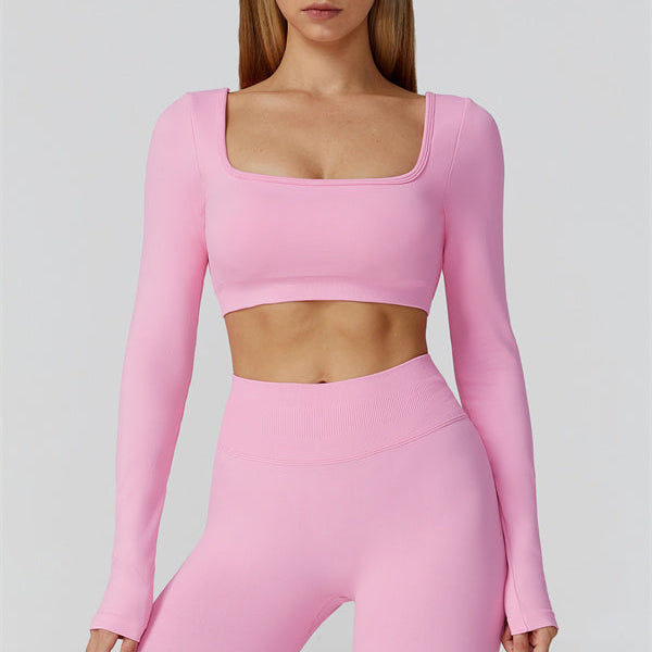 The Reign Long Sleeve Crop Top Leggings 2-Piece Set