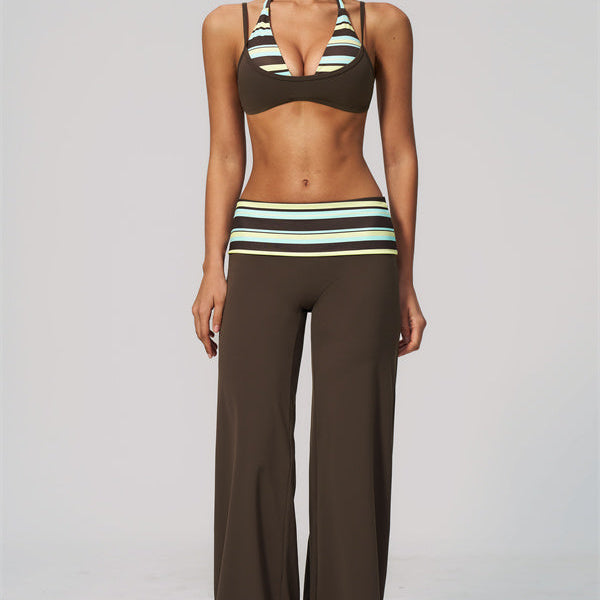 The Enliven Sports Bra Straight Leg Pants 2-Piece Set
