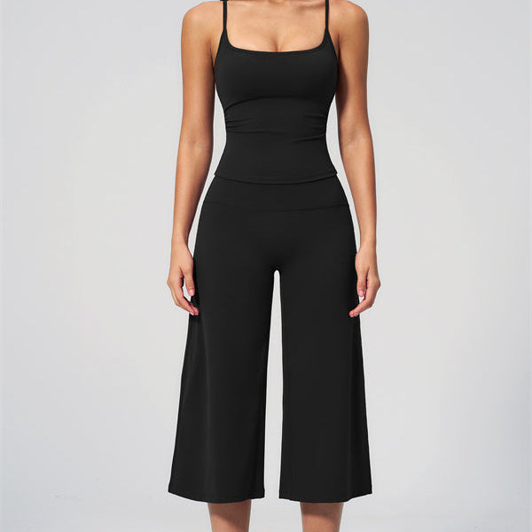 The Nexus Tank Top Wide-Leg Crop 2-Piece Set